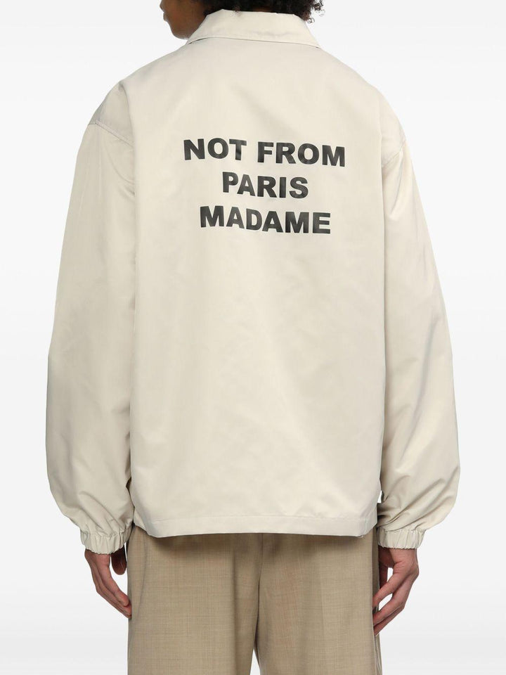 Bomber La Veste Slogan beige 