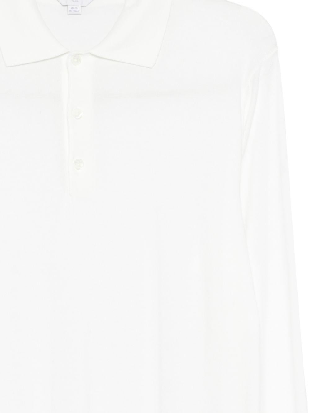 Polo canvas a maniche lunghe 