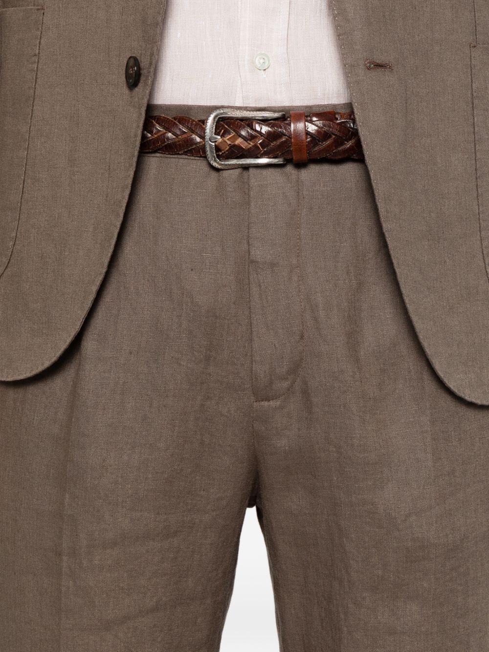 Abito marrone in lino 