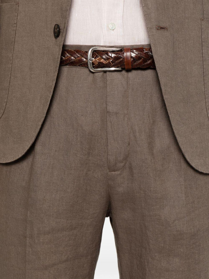 Abito marrone in lino 