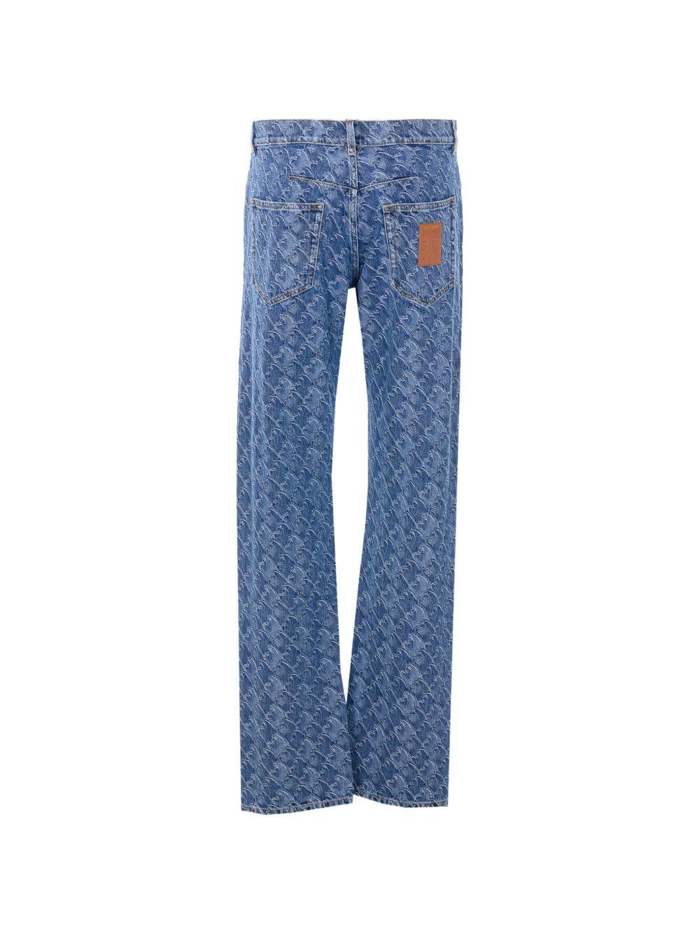 Pantaloni blu cinque tasche 