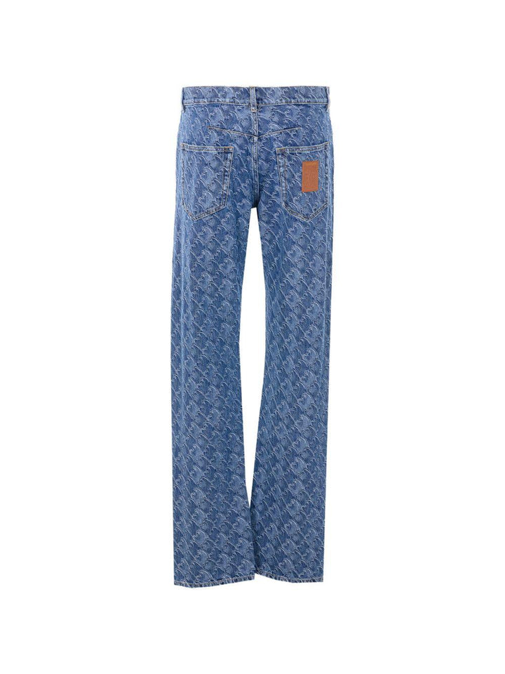 Pantaloni blu cinque tasche 