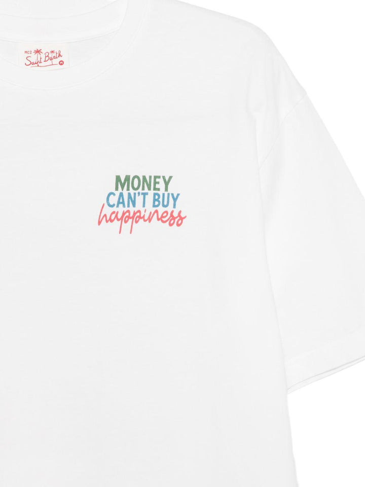 T-shirt con grafica bianca 