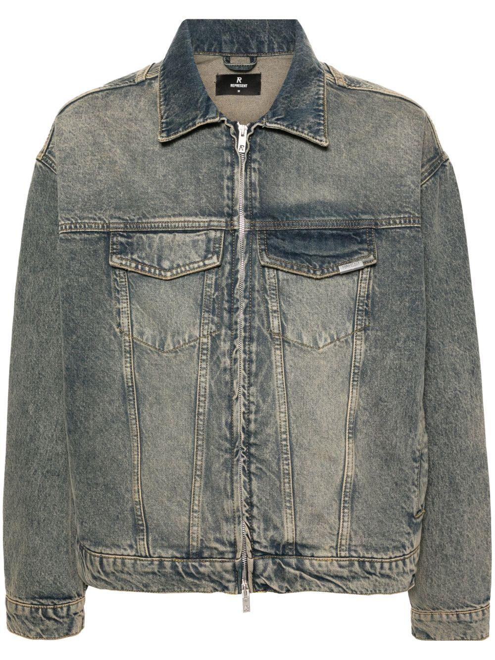 Giacca denim blu cream R4 
