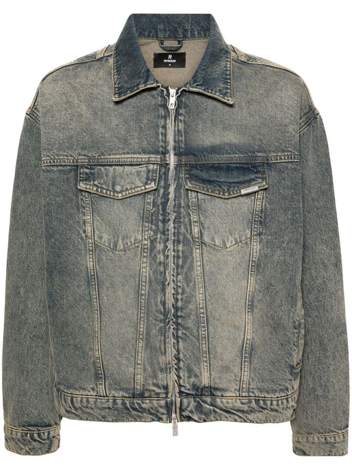Giacca denim blu cream R4 