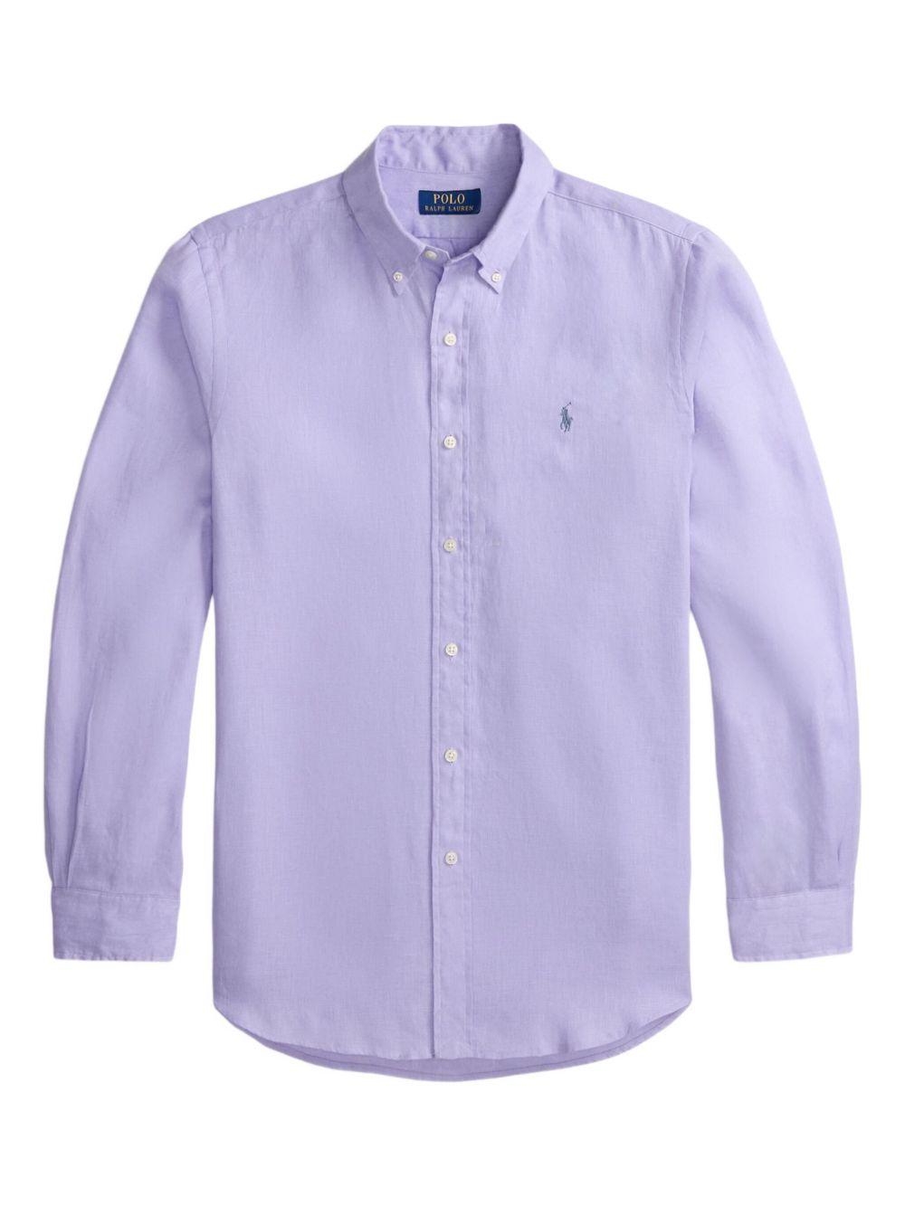 Camicia a maniche lunghe lavanda 