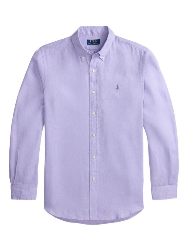 Camicia a maniche lunghe lavanda 