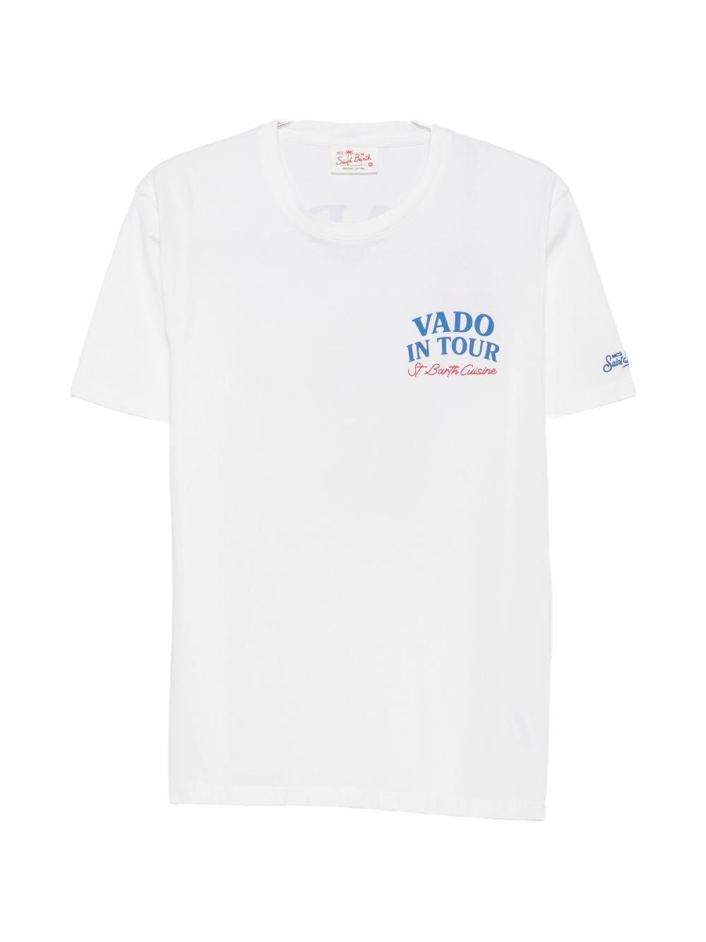 T-shirt bianca con stampa 