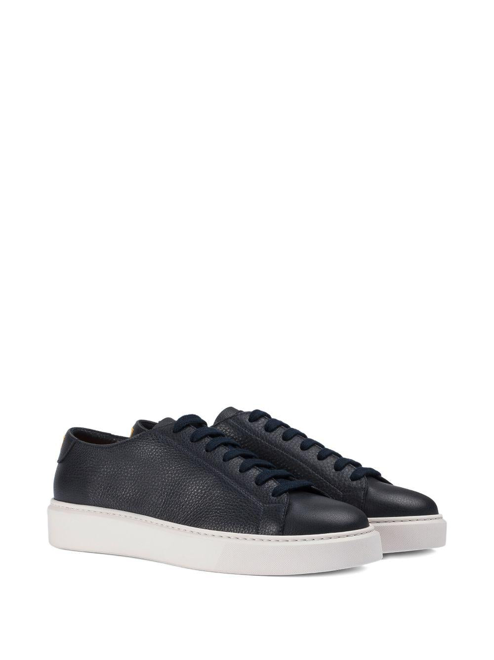 Sneakers abisso in pelle con lacci 