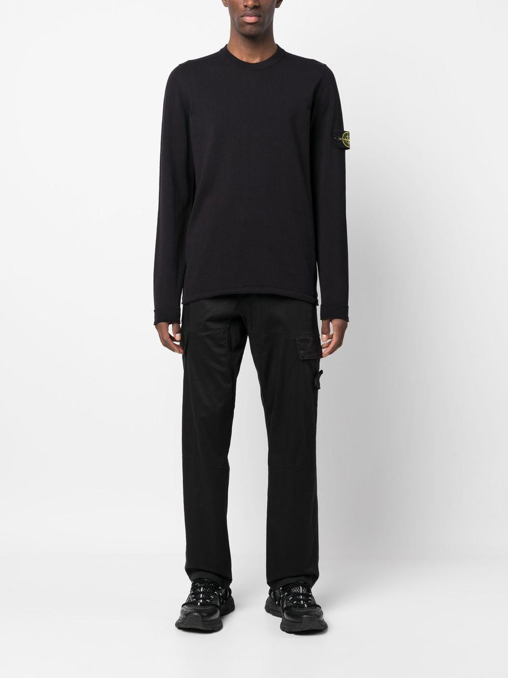 Maglione girocollo blu navy 