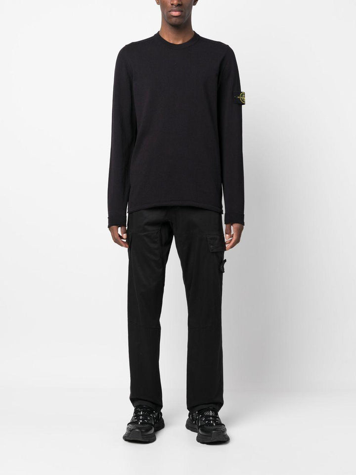 Maglione girocollo blu navy 