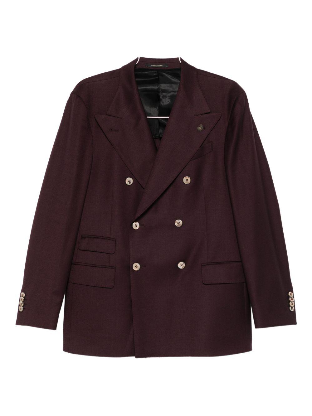 Completo in lana rosso/bordeaux 