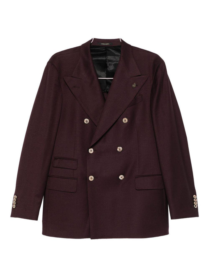 Completo in lana rosso/bordeaux 