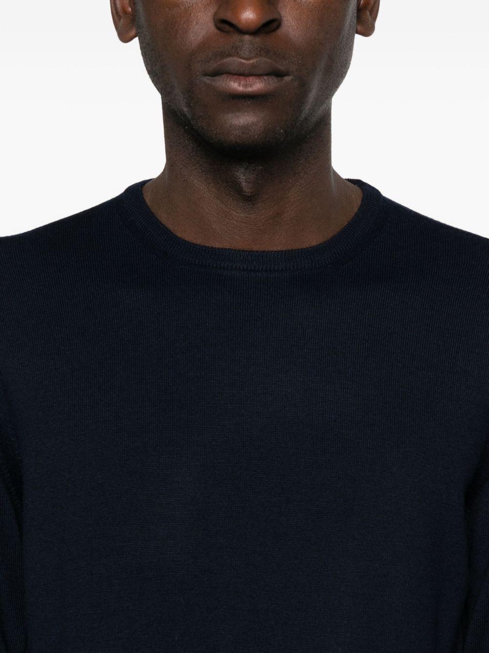 Maglione blu navy girocollo 