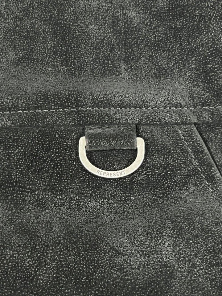 Giacca color sabbia con colletto in shearling 