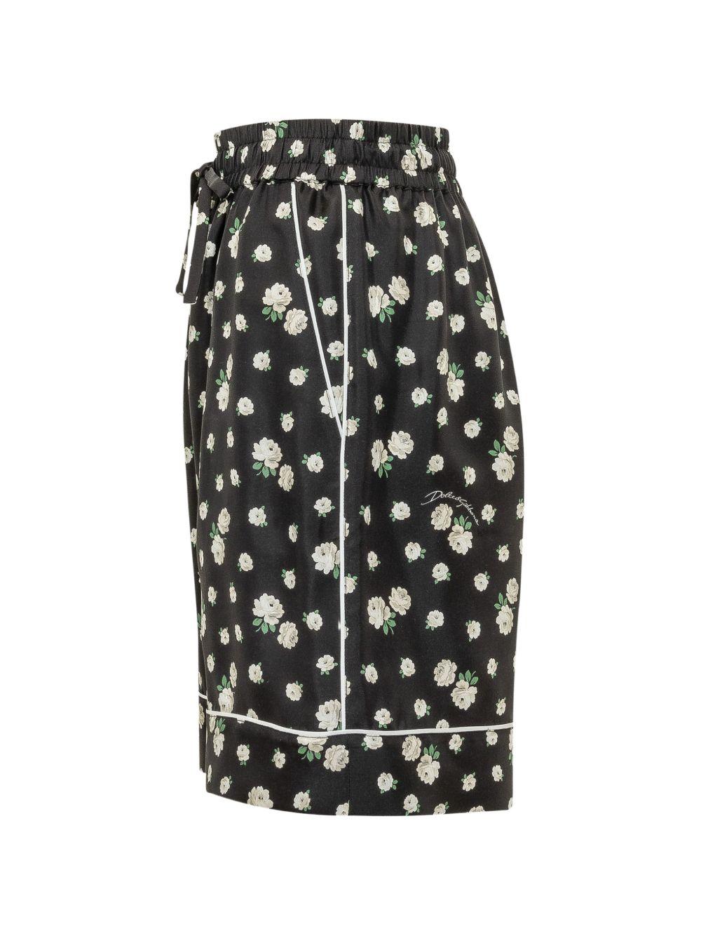 Shorts con stampa floreale 