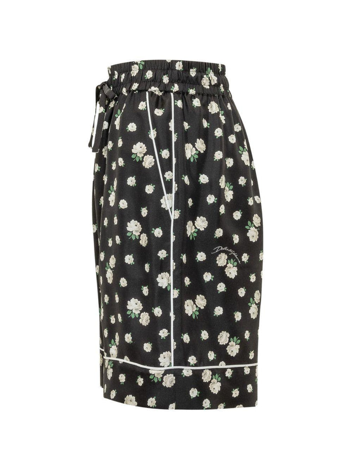 Shorts con stampa floreale 