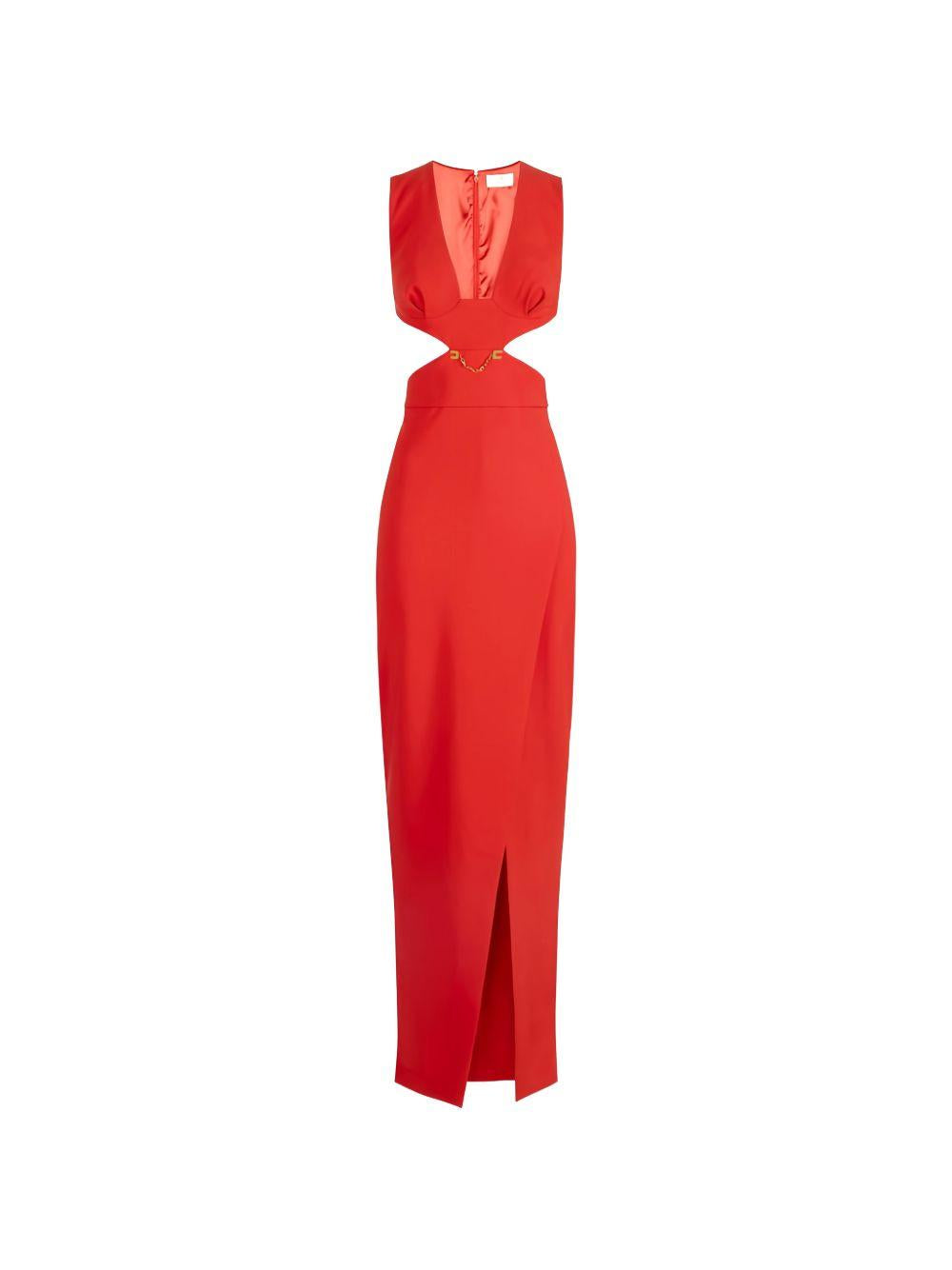 Abito lungo con cut-out 