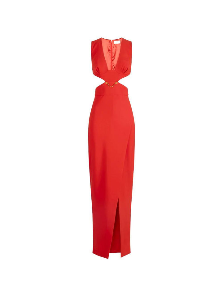 Abito lungo con cut-out 