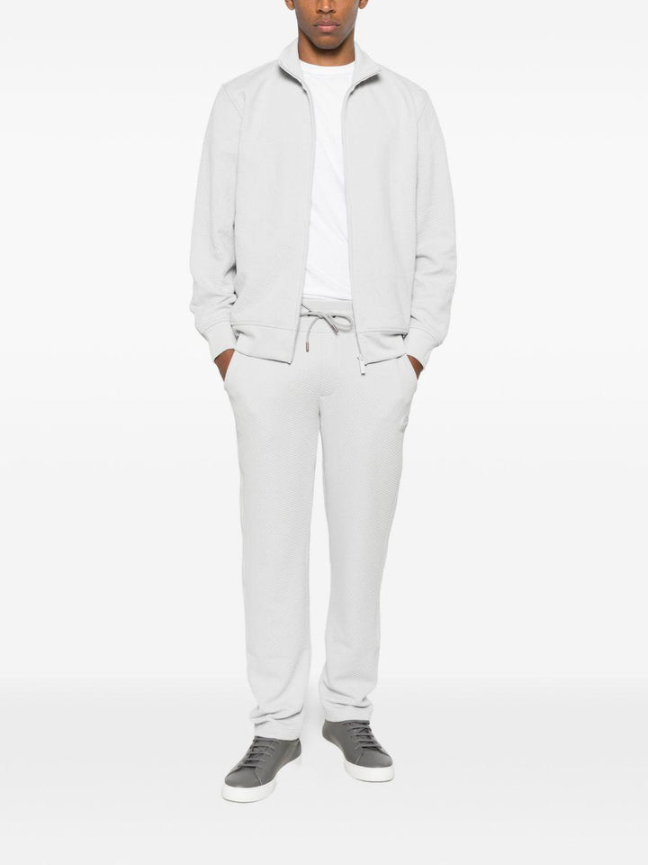 Felpa Colmar con zip grigio chiaro 