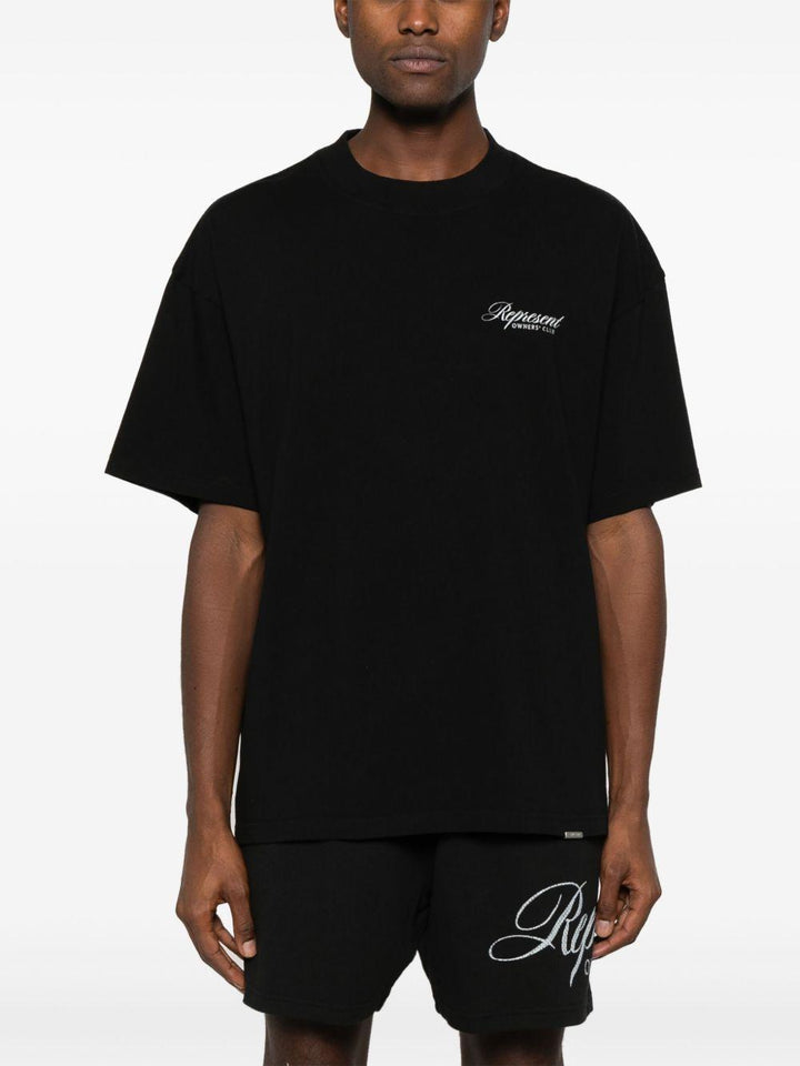 T-shirt nera Owners Club Script 