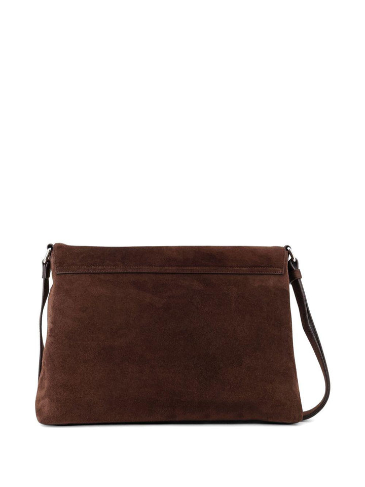 Borsa testa di moro con logo inciso 