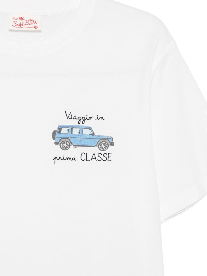 T-shirt bianca con stampa grafica 