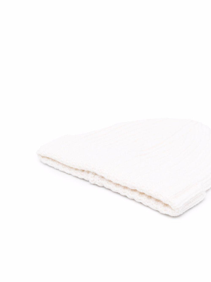 Berretto bianco in maglia chunky 