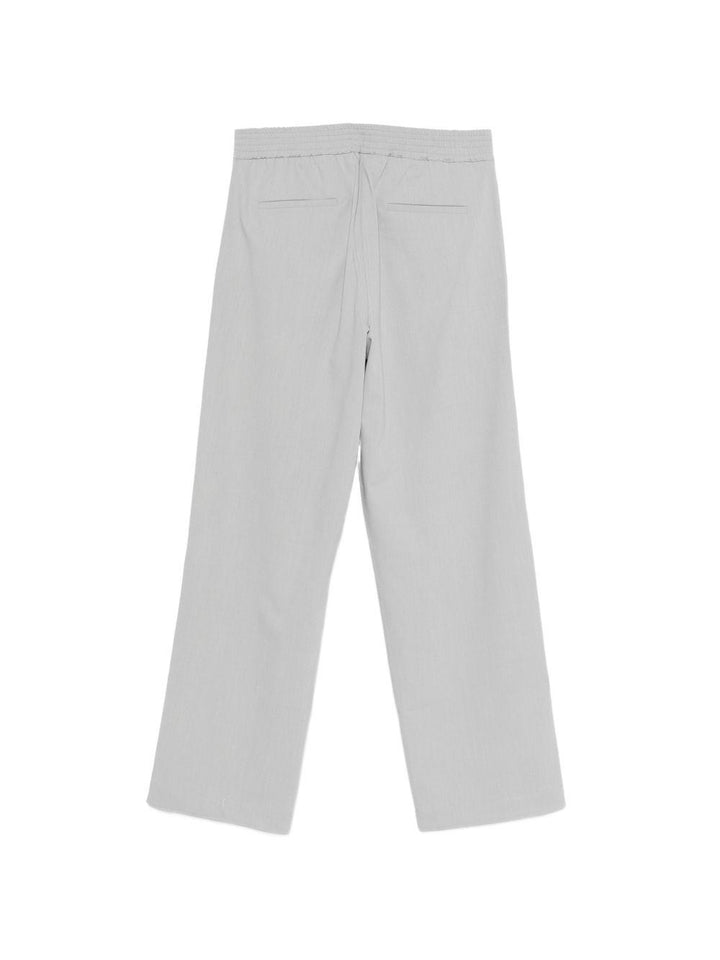 Pantaloni ligh grey sartoriali a vita media 