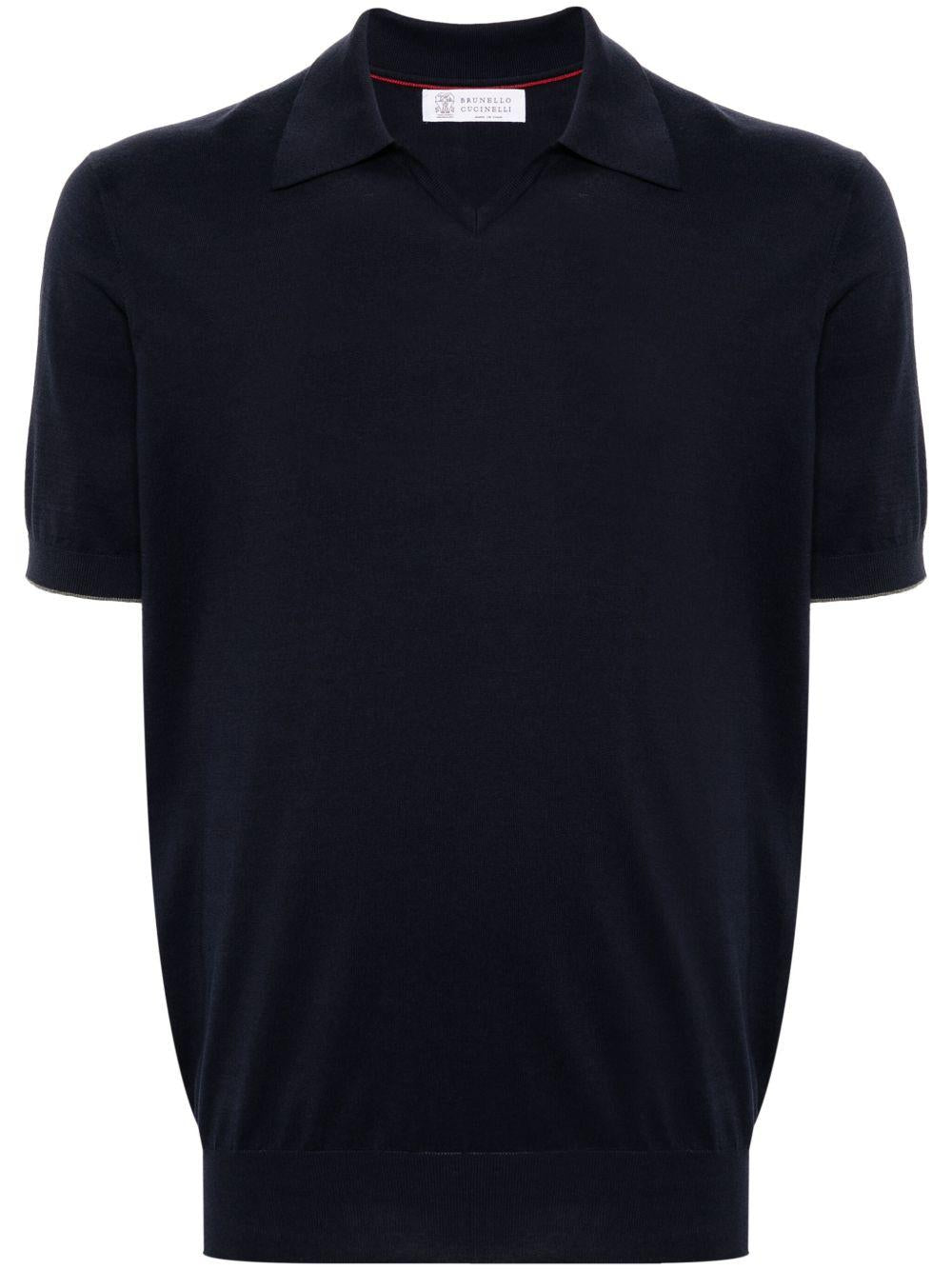 Polo a maniche corte blu navy 