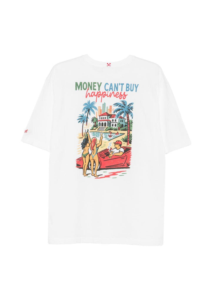 T-shirt con grafica bianca 