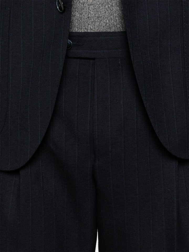 Abito gessato blu 