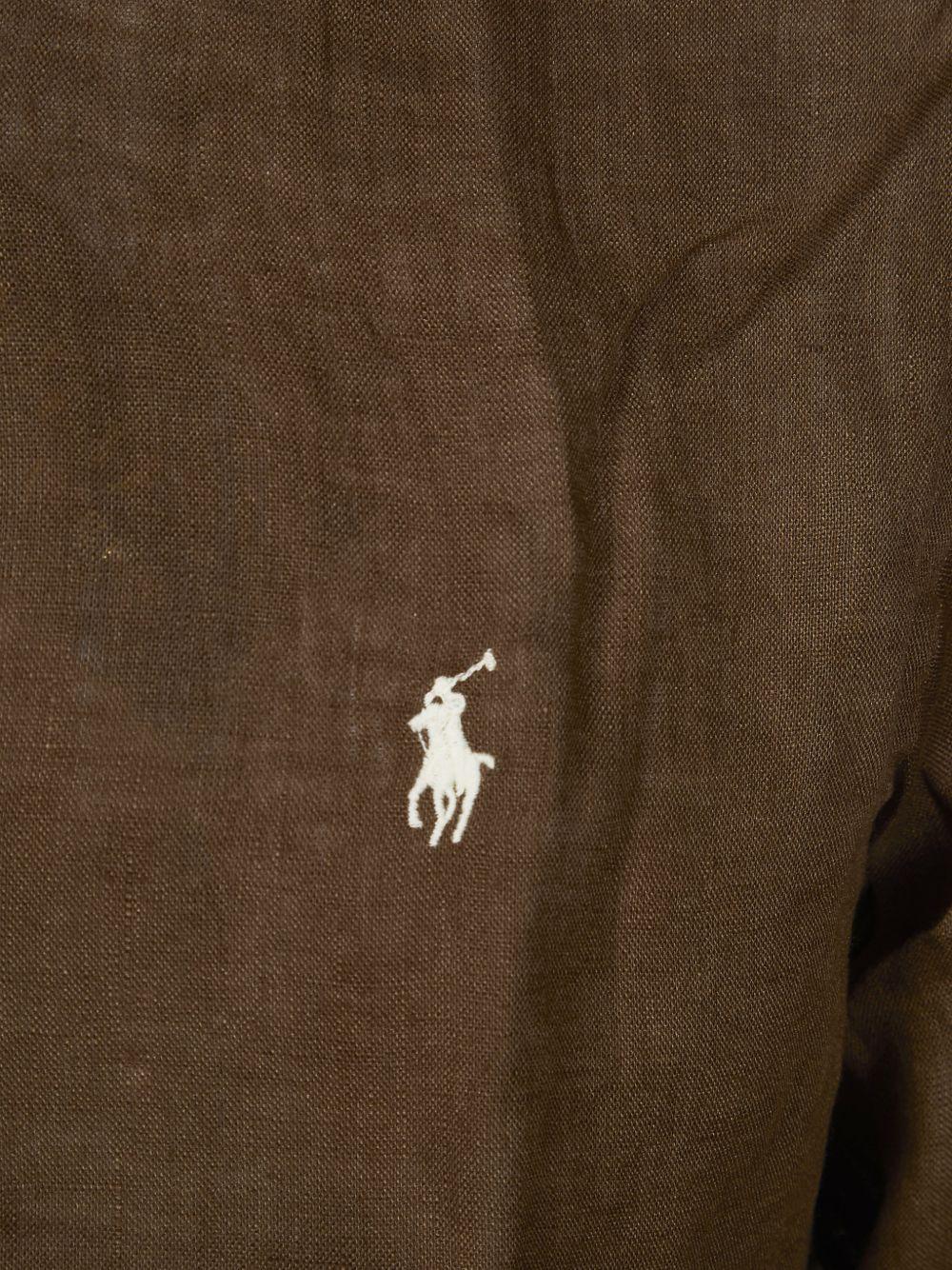 Camicia marrone in lino 