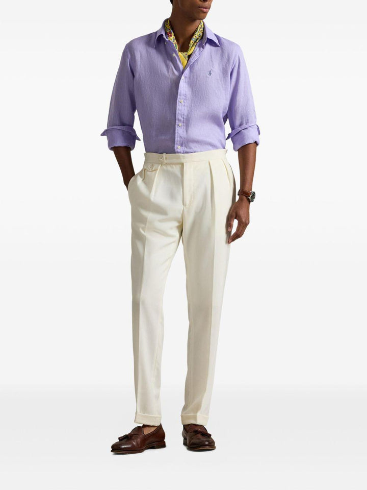 Camicia a maniche lunghe lavanda 