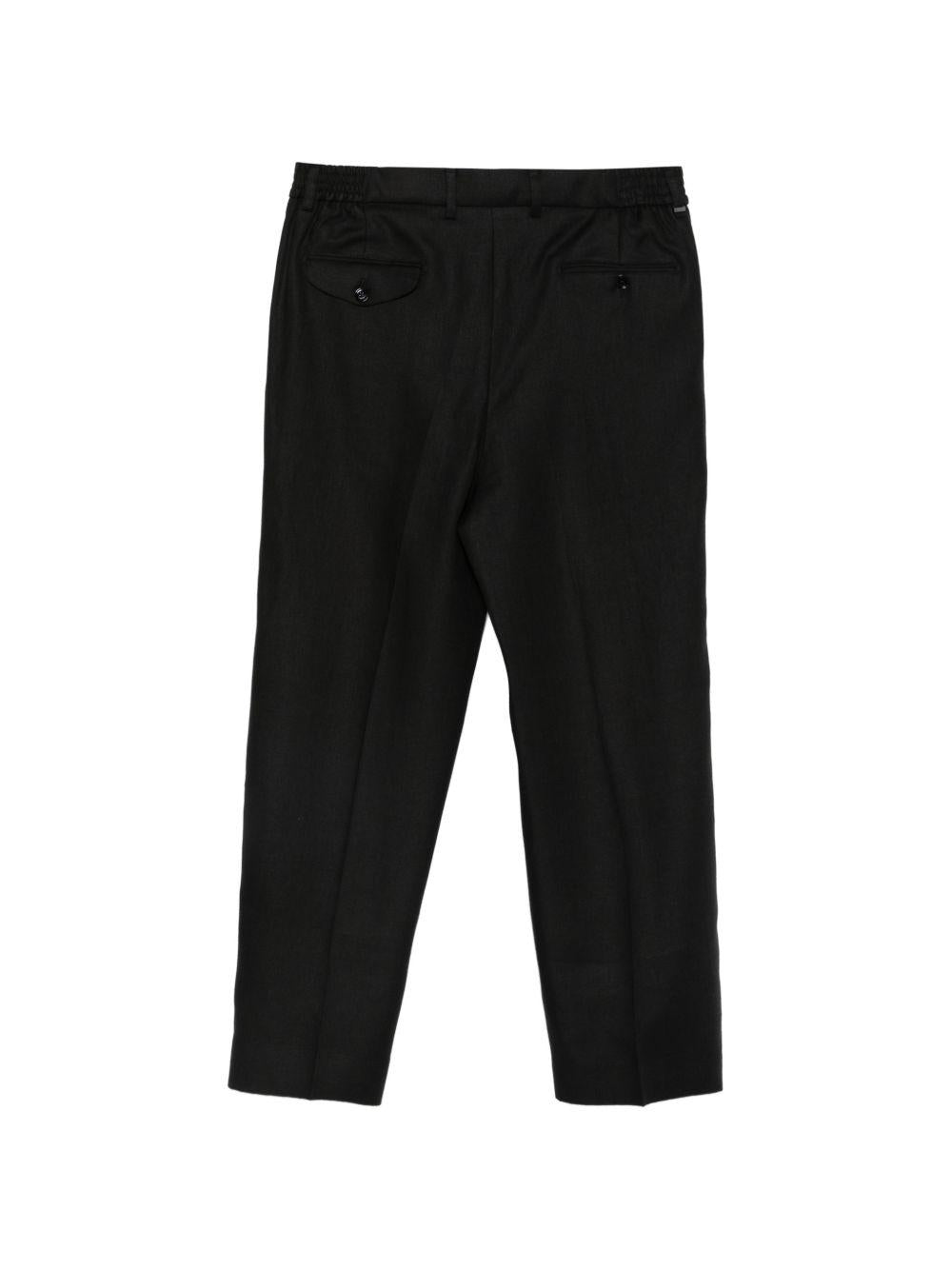 Pantaloni neri plissettato 