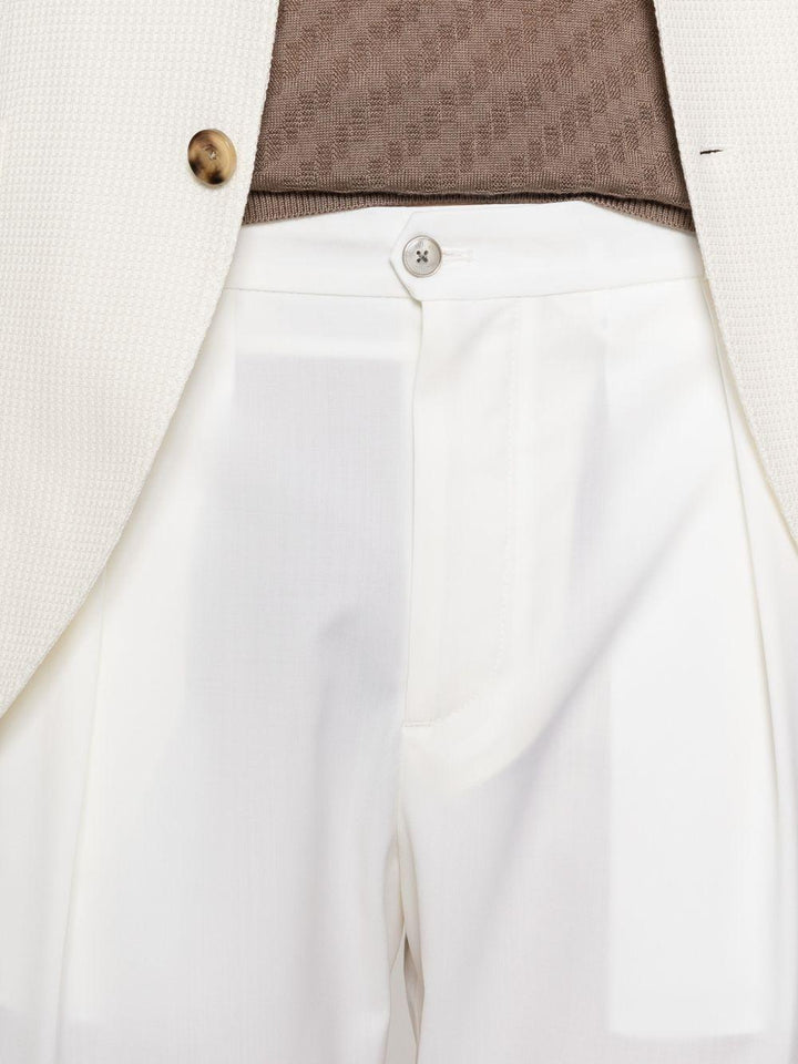 Pantaloni Portobello  plissé naturale 