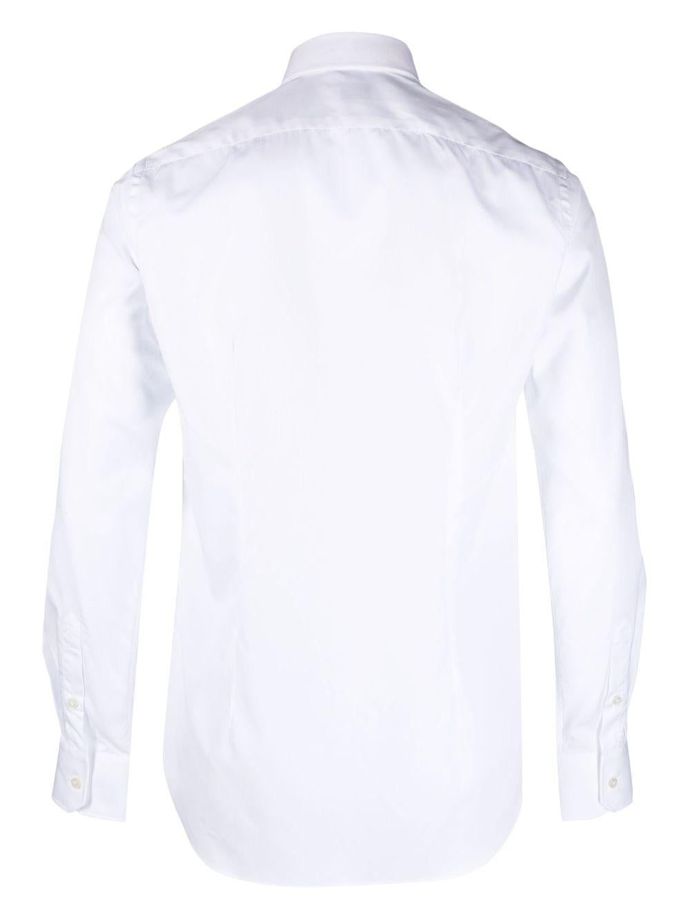 Camicia con colletto ampio bianca 