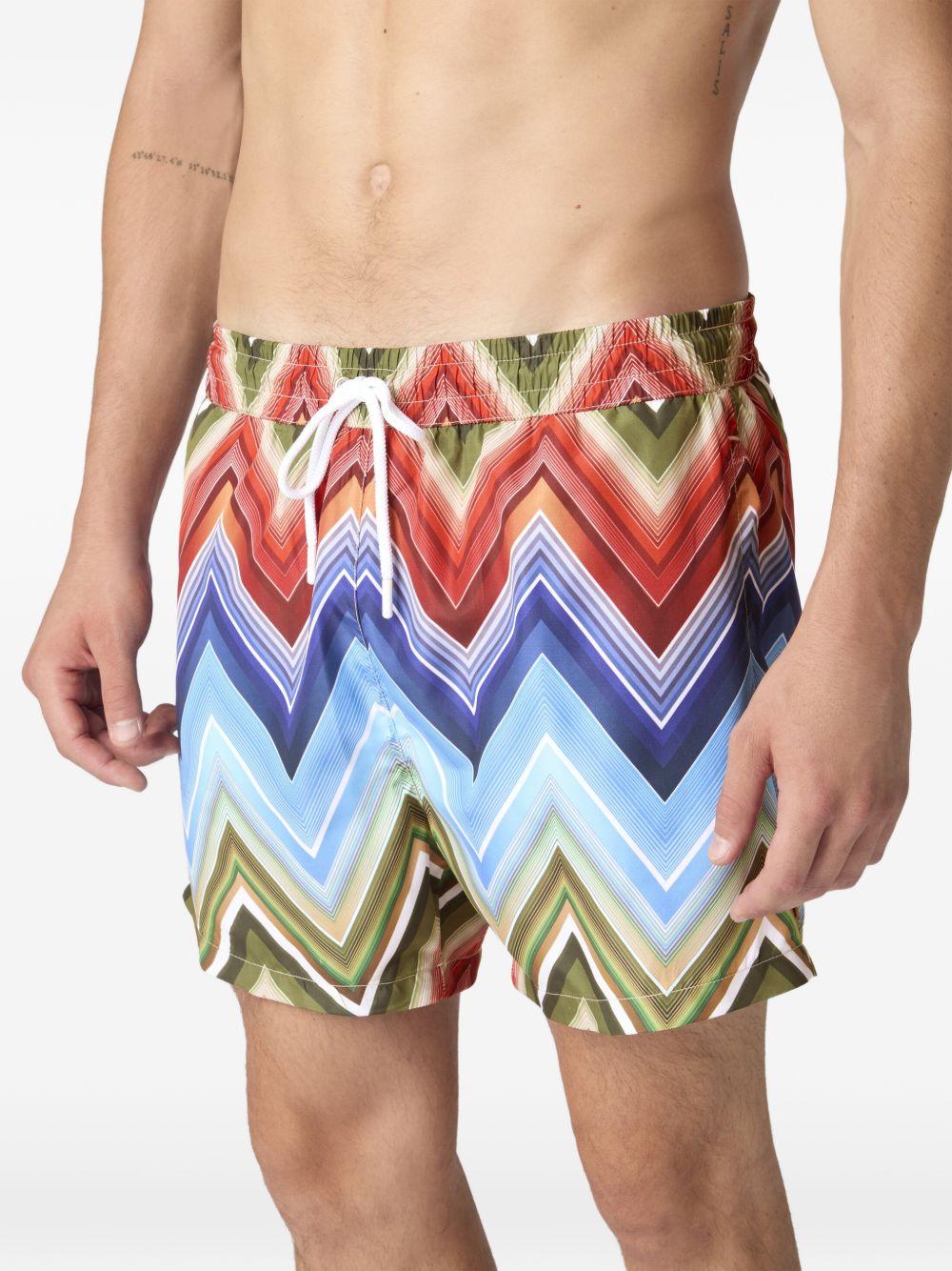 Costume da bagno zigzag multicolor 