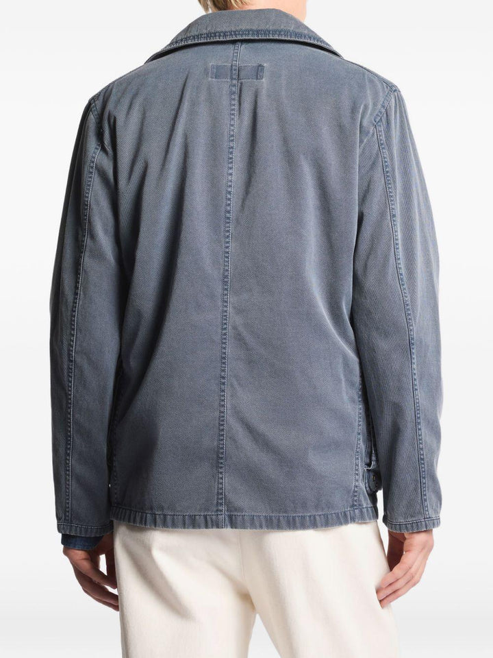 Caban blu navy con colletto 