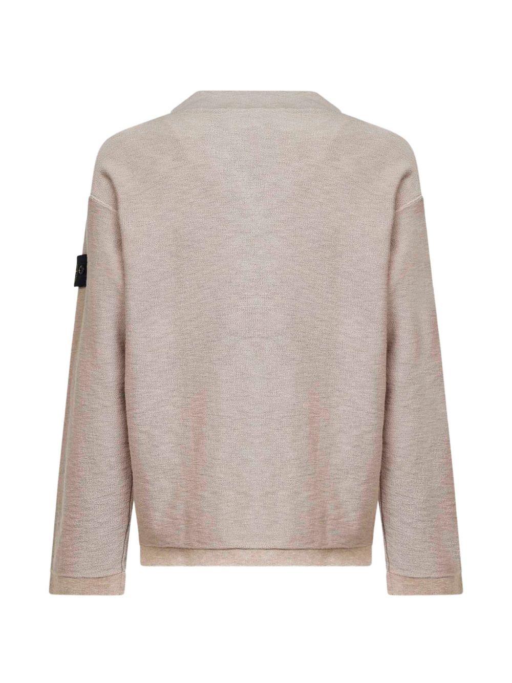 Maglione girocollo desert a coste 