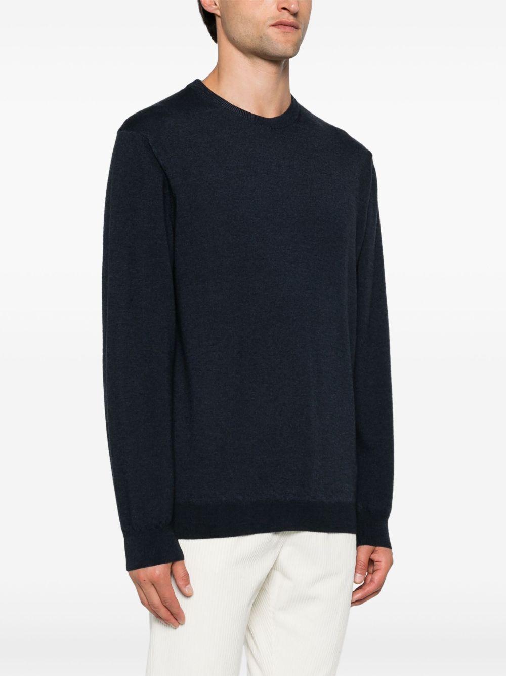 Maglione in lana blu scuro 
