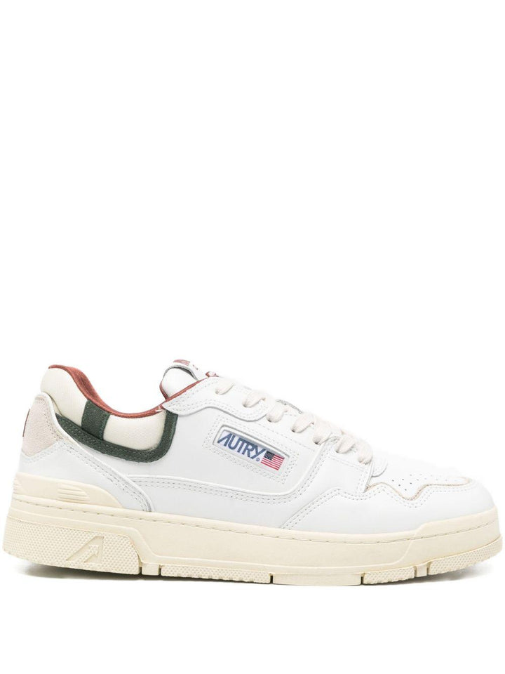 Sneakers bianche CLC in pelle con inserti 