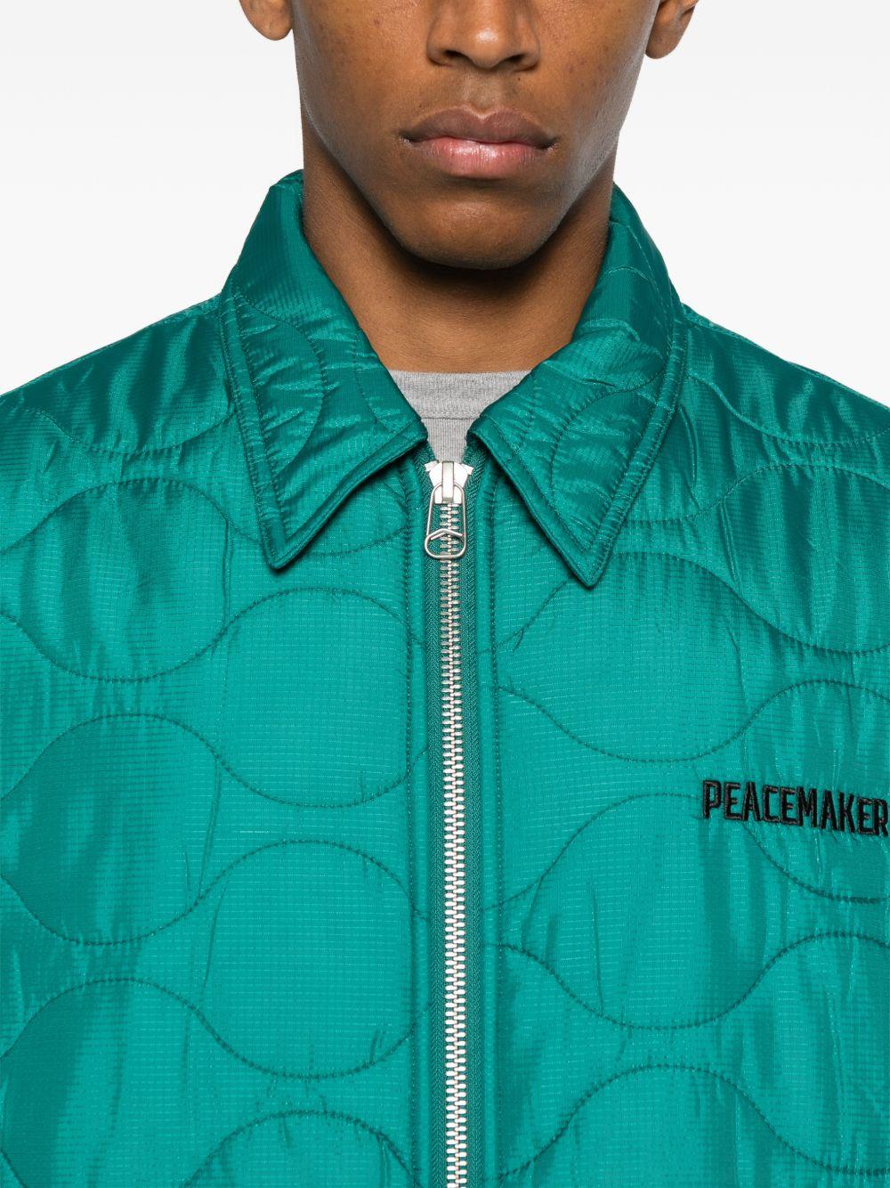Giacca con zip verde 