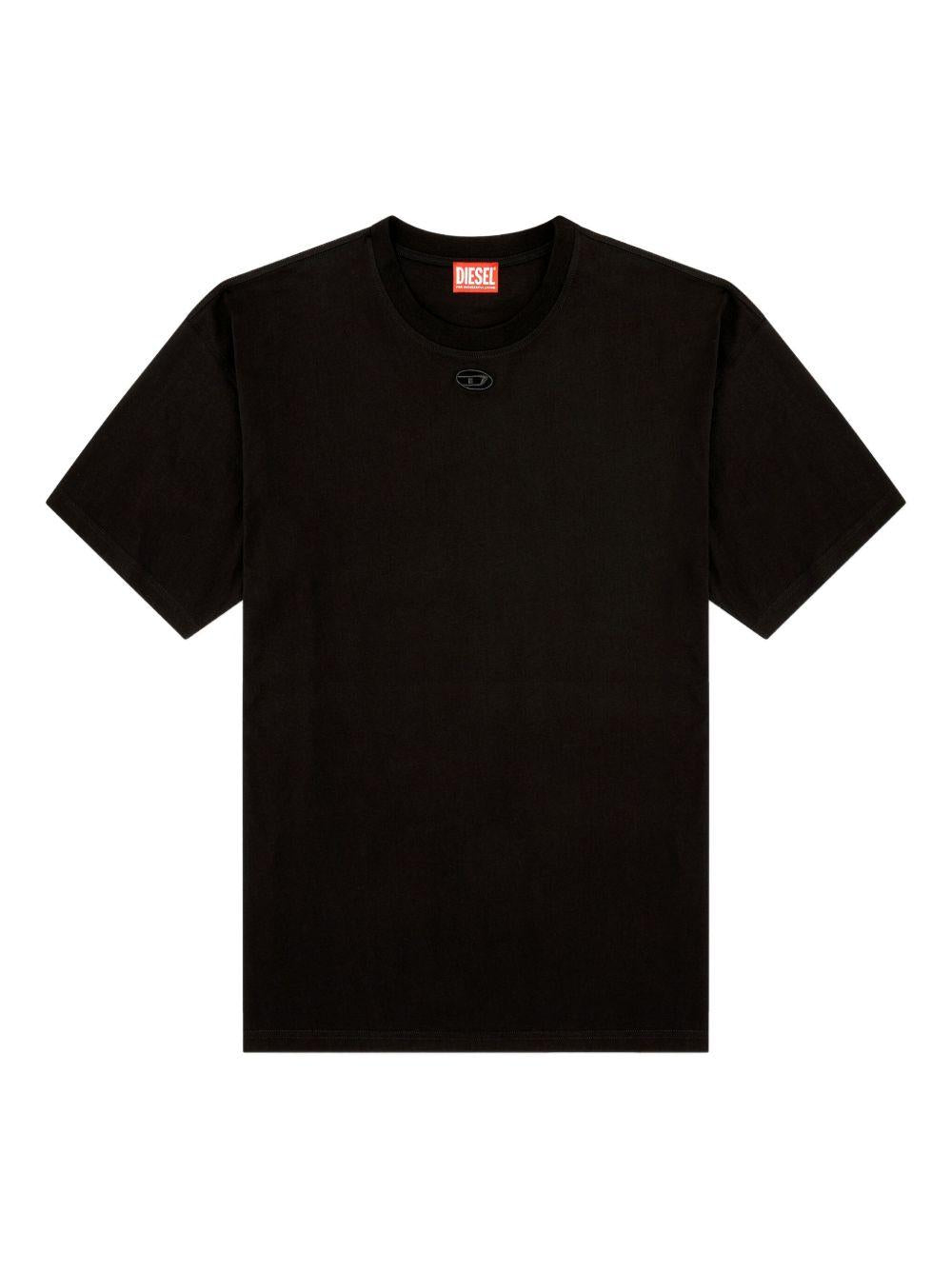 T-shirt con logo nera 