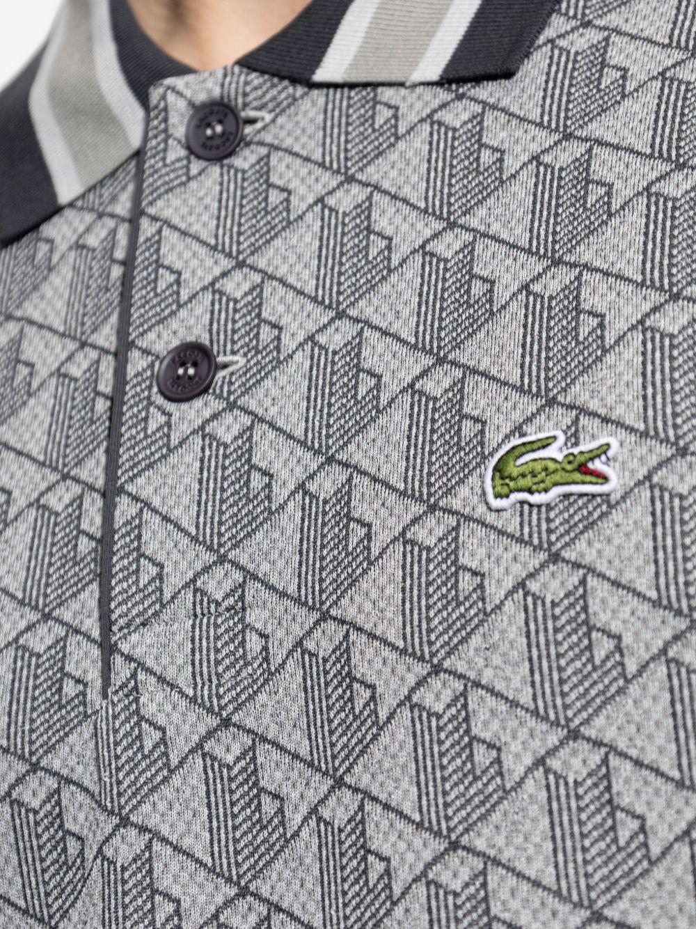 Polo grey con monogramma 