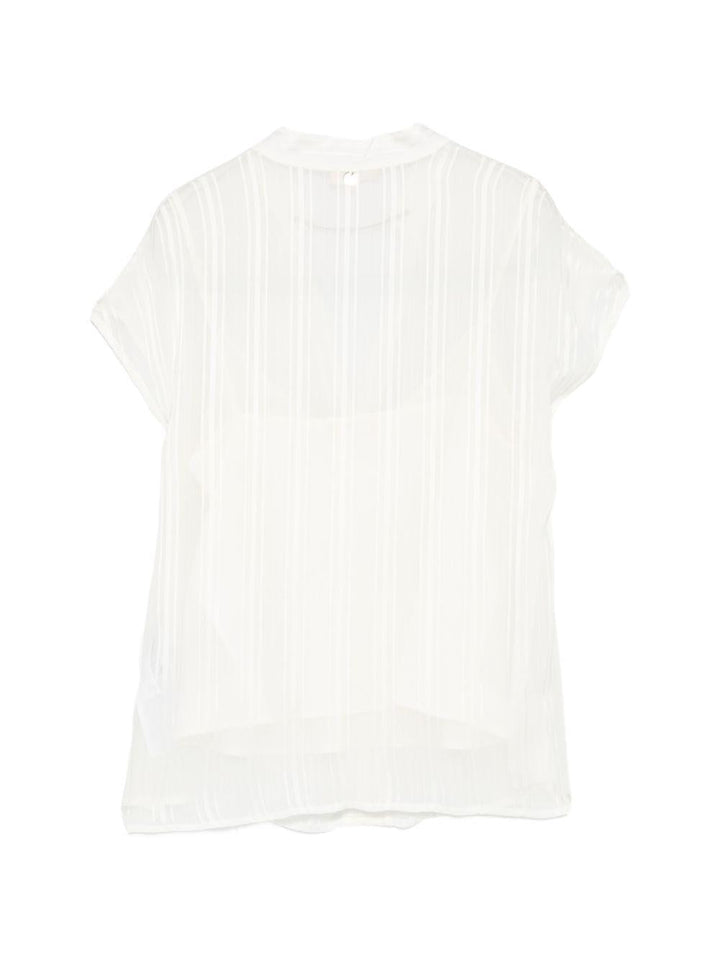 Blusa con scollo a V 