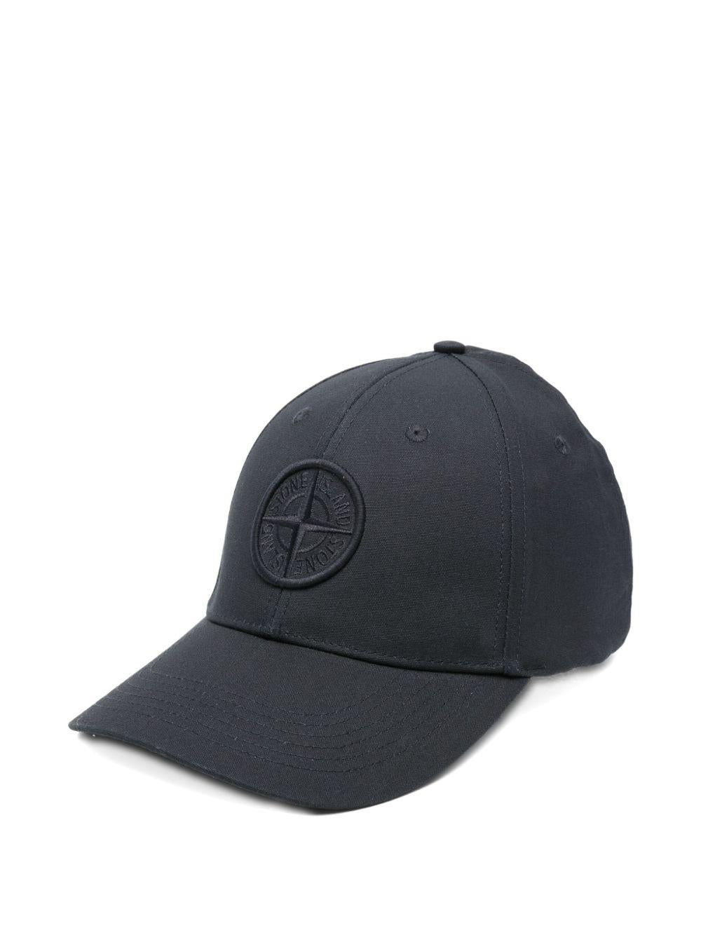 Cappello da baseball blu navy con logo 