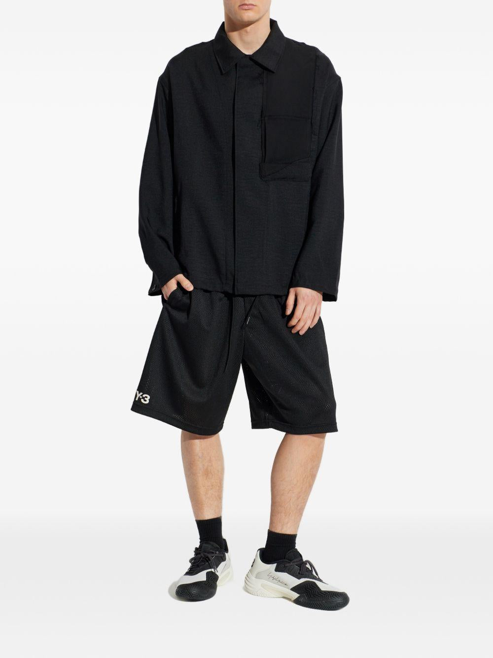 Giacca Utility con taschino nera 