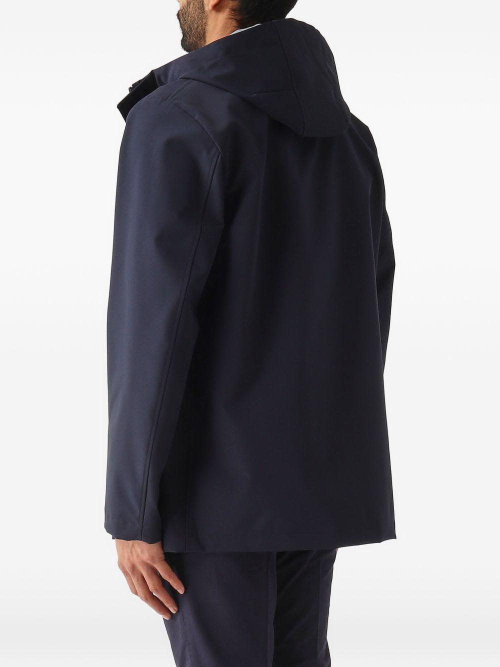 Parka in poliestere con cappuccio 