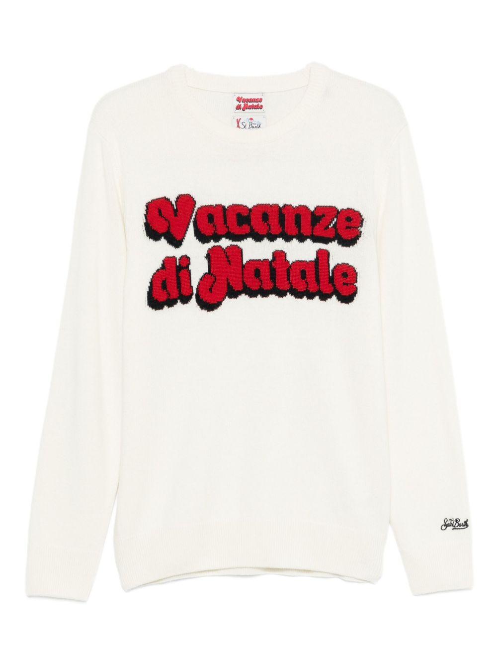 Maglione bianco girocollo 